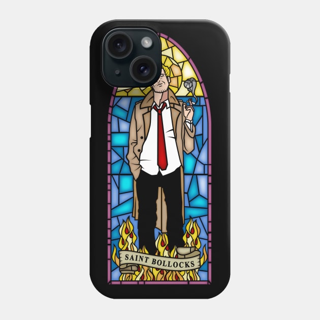 Saint Bollocks (Light effect) Phone Case by demonigote