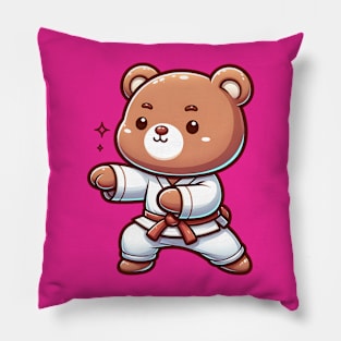 Cute Kungfu Bear Pillow