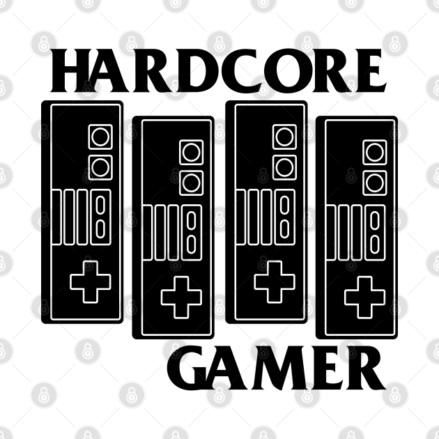 Discover HARDCORE GAMER - Gamer - T-Shirt