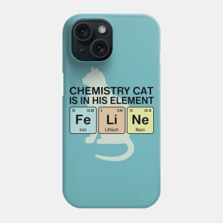 Chemistry Cat - Fe Li Ne Phone Case