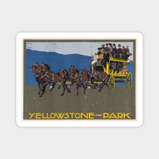 Yellowstone-Park USA Vintage Poster 1910 Magnet