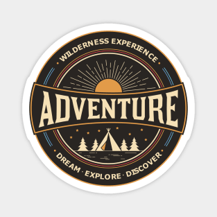 Wilderness Adventure Time Design Magnet