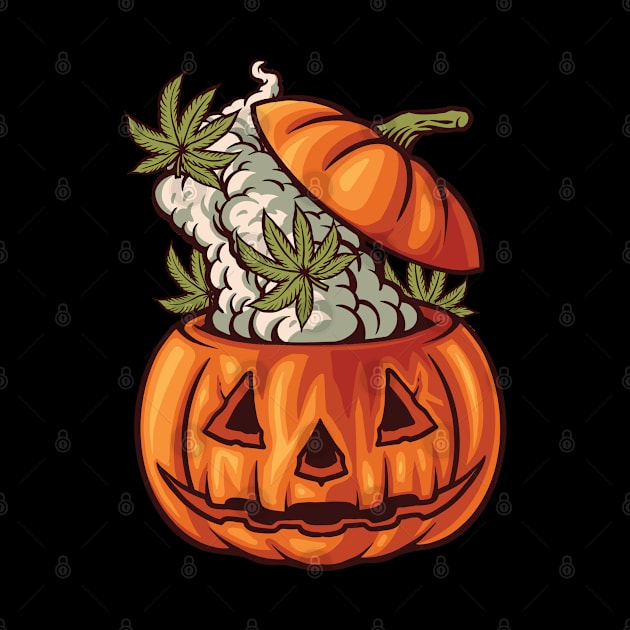 Halloween Head Pumpkin Weed Smoke Marijuana, pumpkin sticker, pumpkin lovers, halloween 2021 by Kingostore