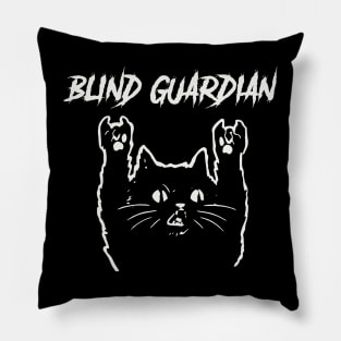 blind guardian metal cat Pillow