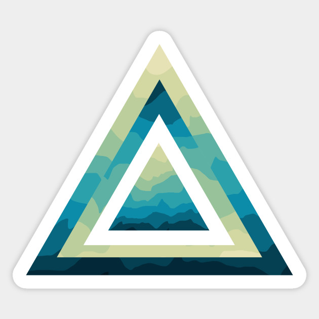 Multi-layer triangular euphory - Pyramid - Sticker