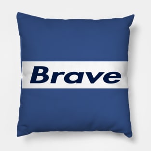 SUPER BRAVE LOGO Pillow