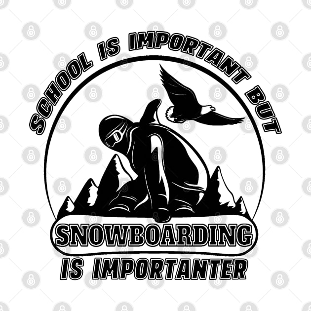 school is important but snowboarding is importanter by Hussein@Hussein