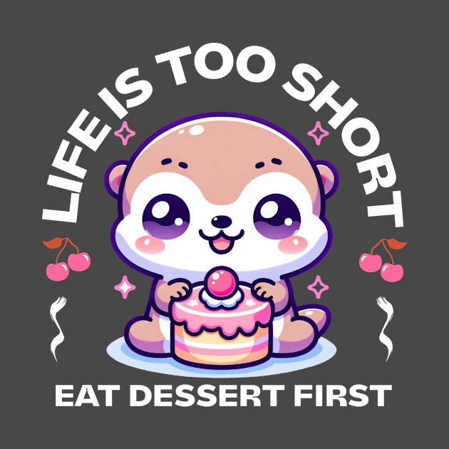 Life is Short Eat Dessert First by Pink & Pretty