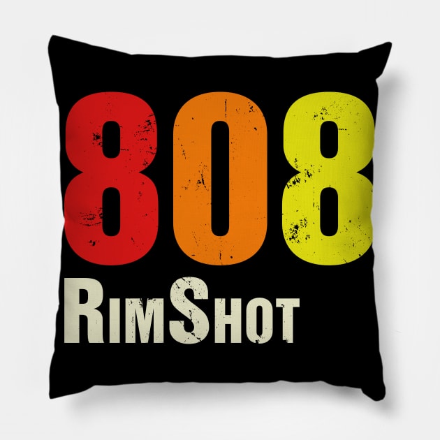 TR 808 Legendary Drum Machine RimShot Pillow by melostore