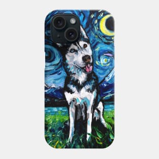 Happy Husky Night Phone Case