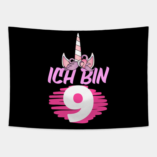 Alles Gute Zu Deinem 9 Geburtstag Einhorn Gastebuch Fur Madchen