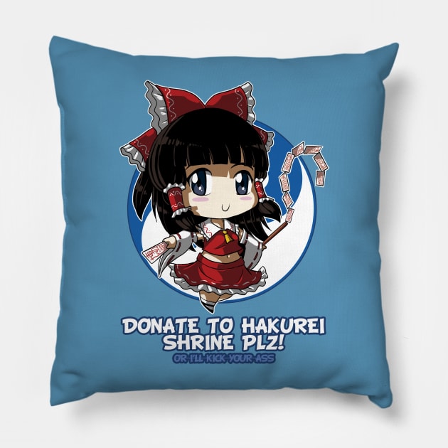 Touhou - Reimu Hakurei Pillow by rextheone