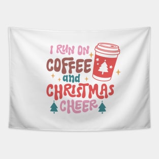 I Run On Coffee And Christmas Cheer Tapestry