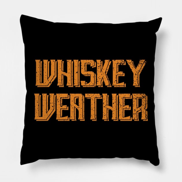 Whiskey Weather Pillow by abstractsmile