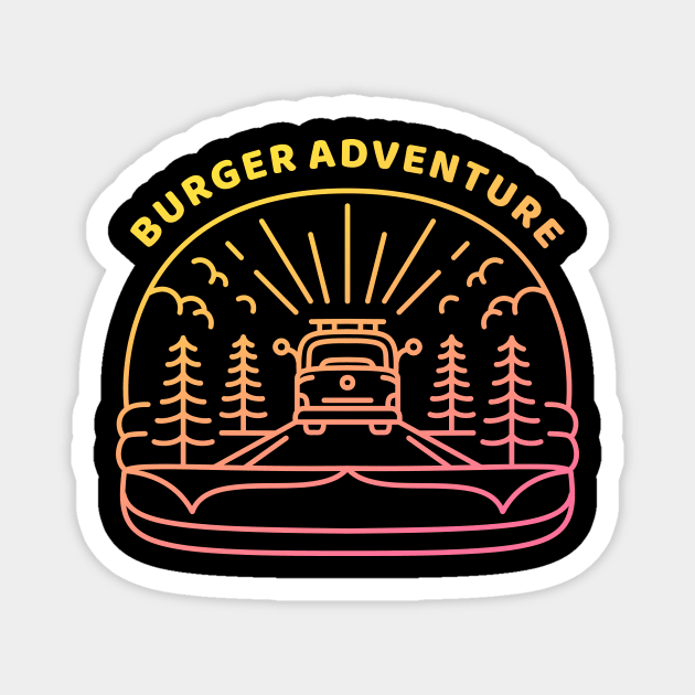 Burger Adventure Magnet by VEKTORKITA