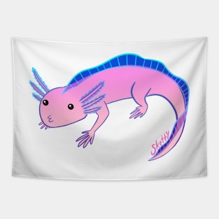 Axolotl Pink Tapestry