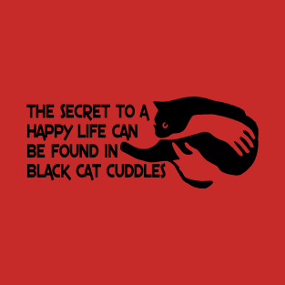 Black Cat Cuddles T-Shirt