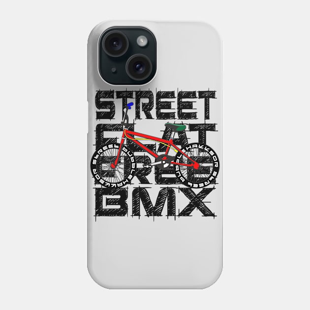 BMX SPORT FLATSTREET FREESTYLE GIFT SHIRT WHITE SHIRT Phone Case by KAOZ