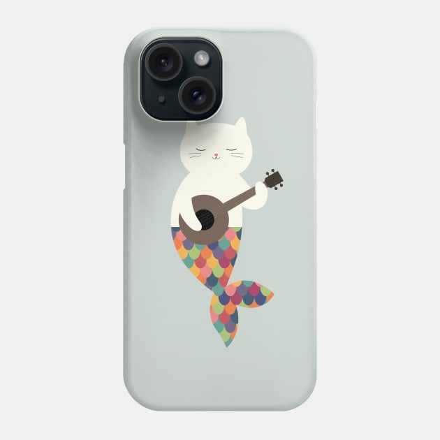 White Meowmaid Phone Case by AndyWestface