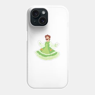 Green dress Phone Case