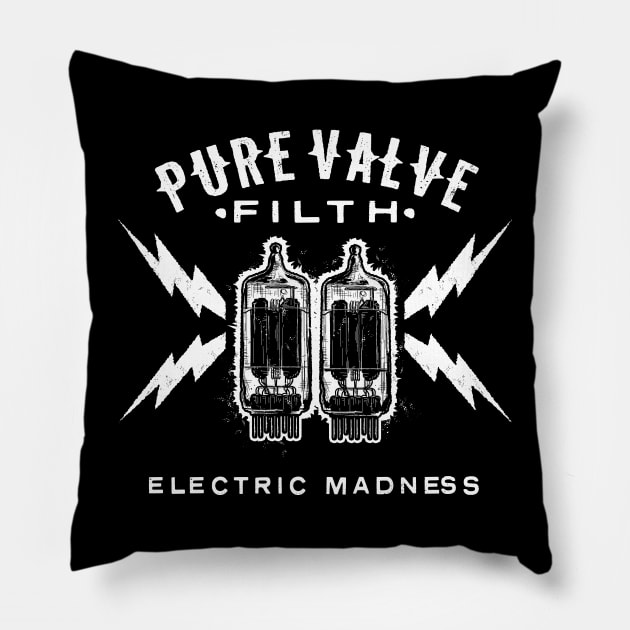 Dr. MadTone's Pure Valve Filth Electric Madness Pillow by Dr. Madtone's Merch Shop