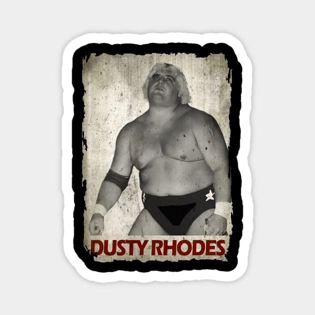 Dusty Rhodes Magnet by WHITE ANGEL STUDIO