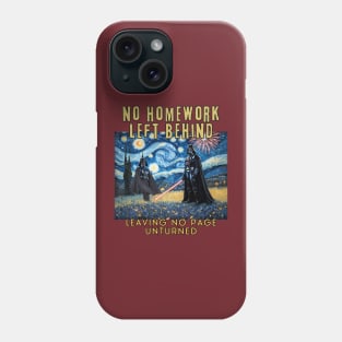 No Homework Left Behind, Leave no page unturned Van Gogh Phone Case