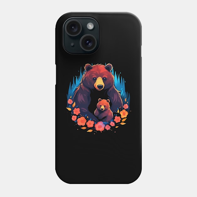 Grizzly Bear Mothers Day Phone Case by JH Mart