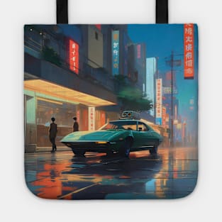 Neo Tokyo city aesthetic Tote