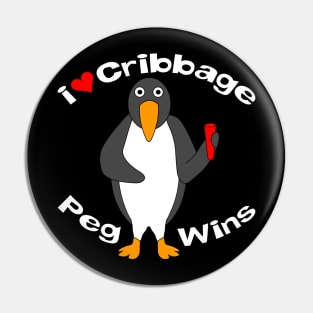 Cribbage Peg Wins White Text Pin