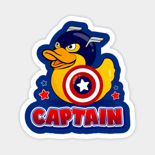 Captain Rubber Duck Magnet