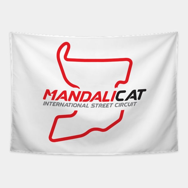 Mandalicat Circuit Tapestry by Cinestore Merch