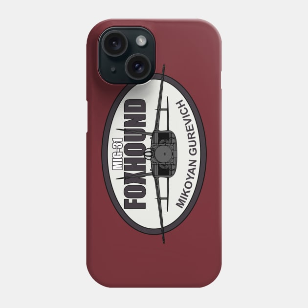 Mig-31 Foxhound Patch Phone Case by TCP