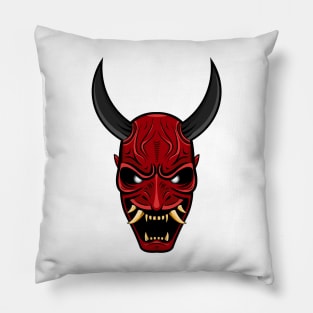 japanese devil mask Pillow