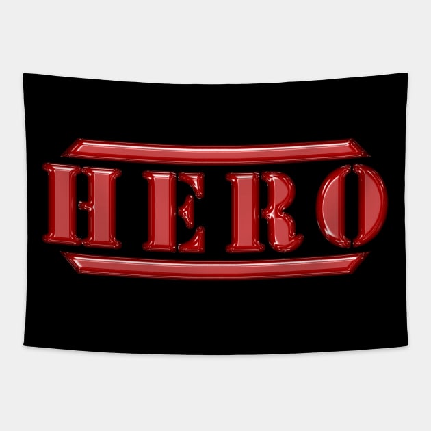 Hero Red Tapestry by The Black Panther