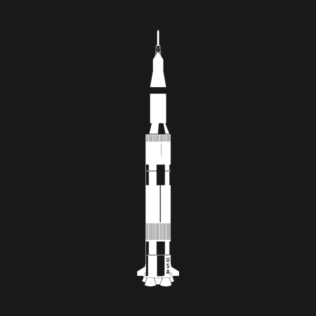 Saturn V - Minimalist by Spatial Beings