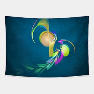 Alien planet party Tapestry