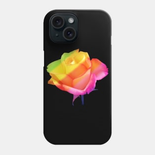 a beautiful rainbow rose, flower, roses, flowers Phone Case