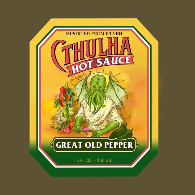 Cthulha Label (Great Old Pepper) by HeroInstitute