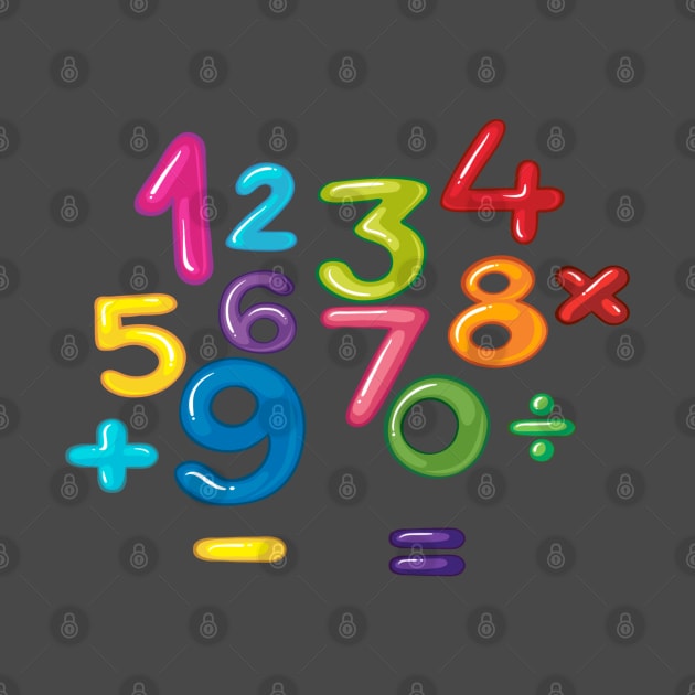 Number day kids costume Numbers Math day calculator funny by YuriArt