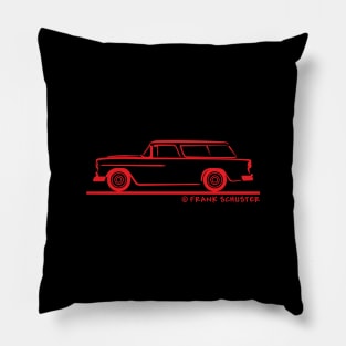 1955 Chevy Nomad Bel Air Pillow