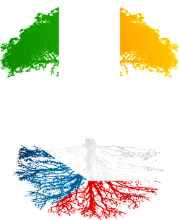 Irish Grown With Czech Roots - Gift for Czech With Roots From Czech Republic Magnet