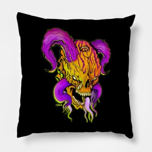 Deep One Zombie Skull Lovecraft Pillow