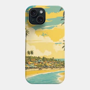 Porto de Galinhas Pernambuco Brazil Vintage Tourism Travel Poster Art Phone Case