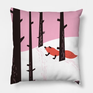 Koli Finland vintage travel poster Pillow