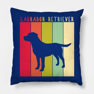 Retro Vintage Labrador Pillow