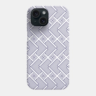 X overlap pattern in Japanese traditional pattern style Phone Case