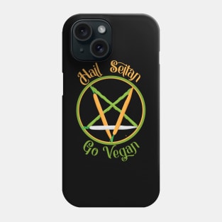 Hail Seitan Go Vegan Animal Rights Veganism Funny Metal Phone Case