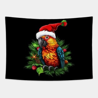 Parrot Christmas Tapestry