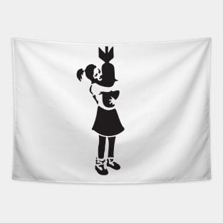 BANKSY Bomb Hugger Girl Tapestry